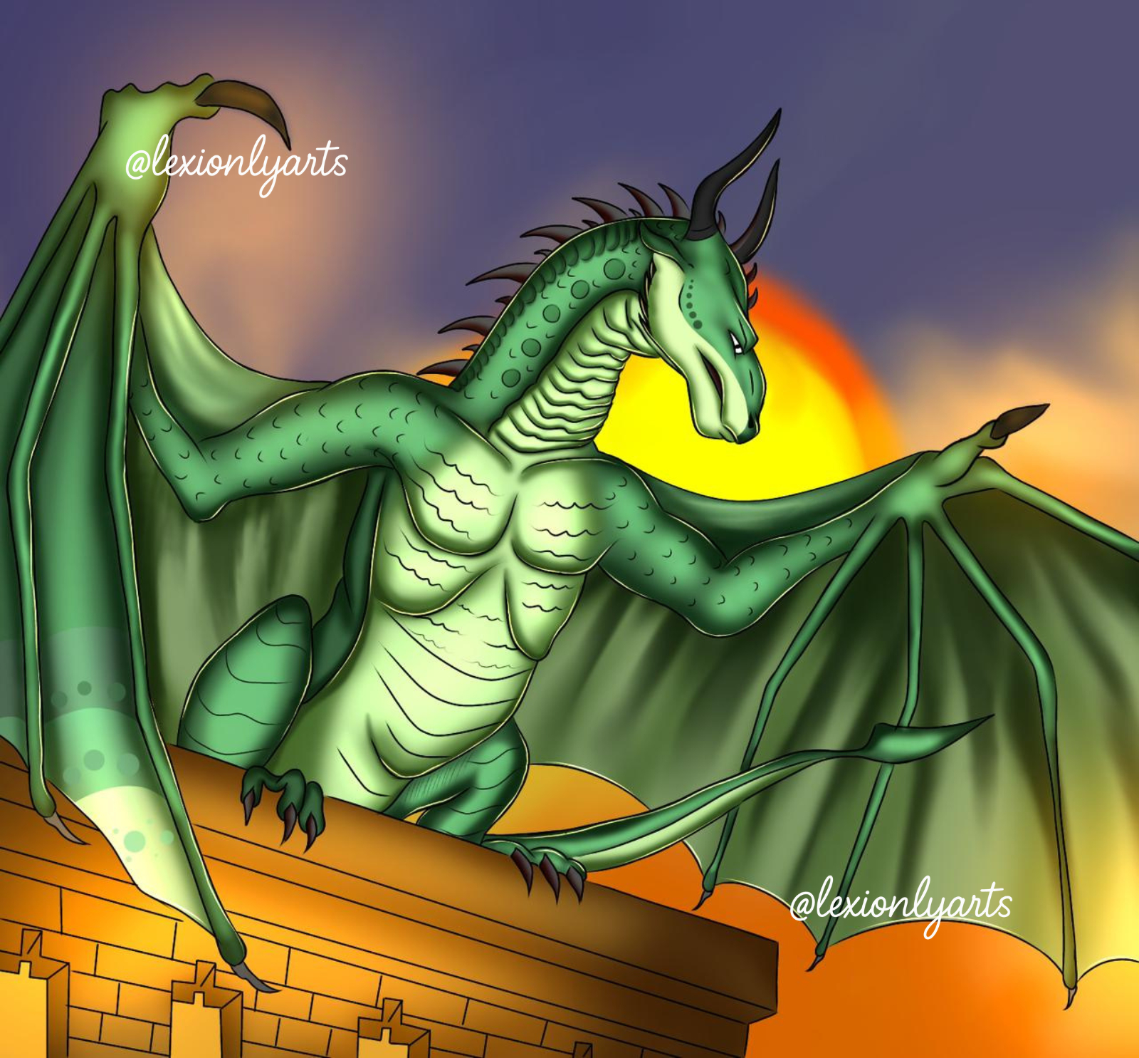 Dragon art timelapse